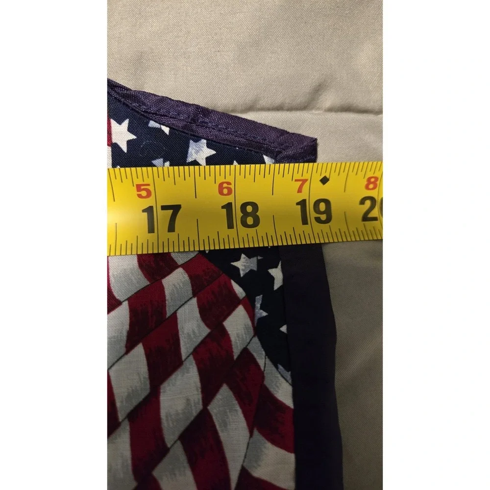 Vintage American Flag Vest Patriotic USA Stars Stripes Performer Festival 80s 90